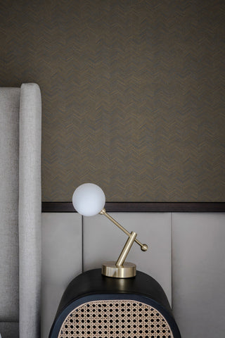 Raised Chevron Wallpaper, Royal Blue