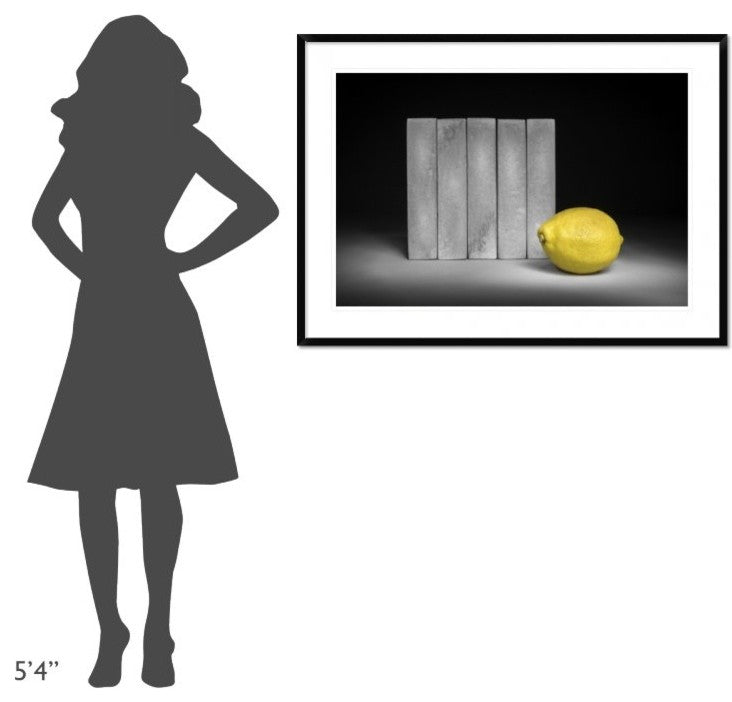 "Yellow" Framed Digital Print by Christophe Verot, 44x32"