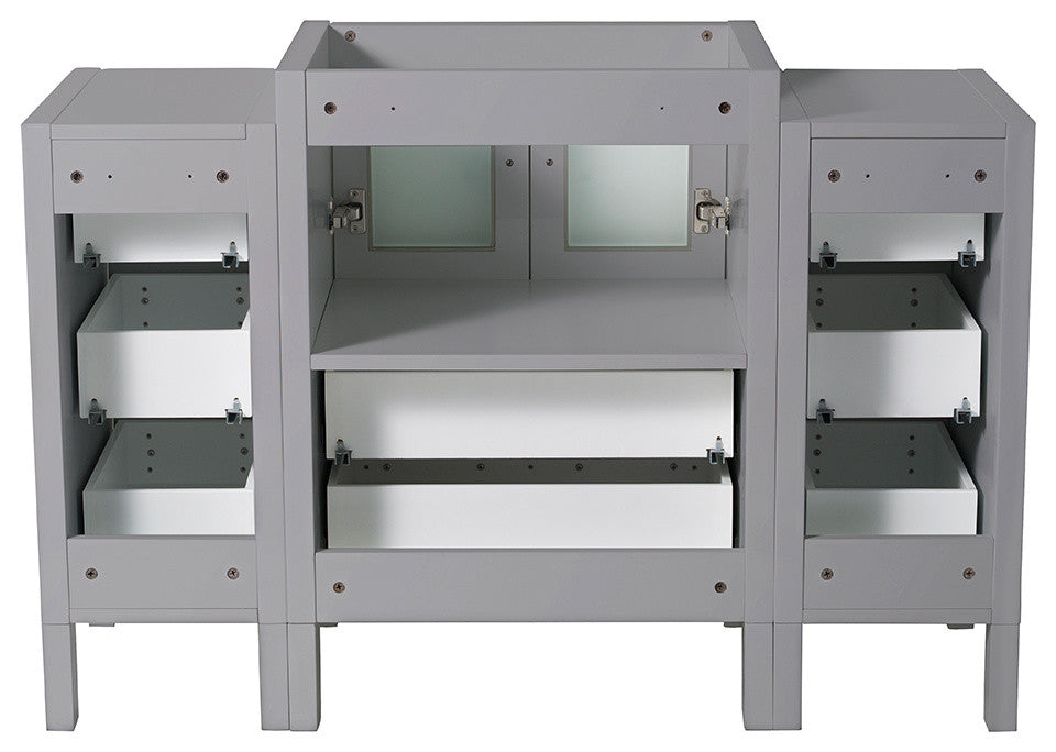 Torino Modern Bathroom Cabinet, Gray, 48"