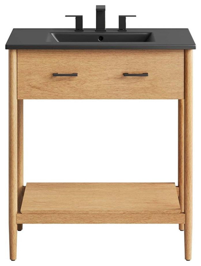 Zaire 30" Bathroom Vanity in Natural Black