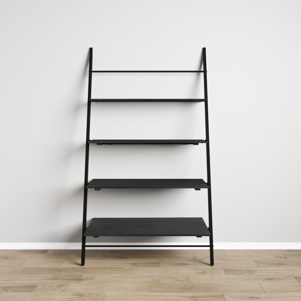 Lasalle Ladder Shelf, Black