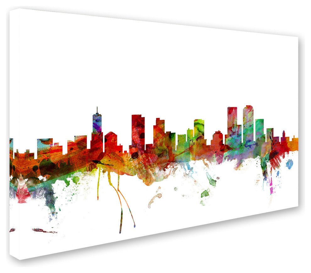"Denver, Colorado Skyline" Canvas Art by Michael Tompsett