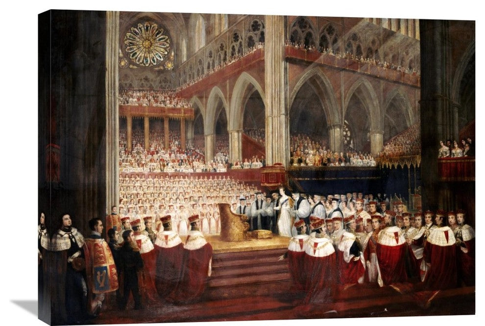 "The Coronation of Queen Victoria" Artwork, 30" x 21"