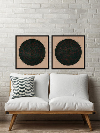 The Sky Diptych, Set of 2, 32x32 Panels