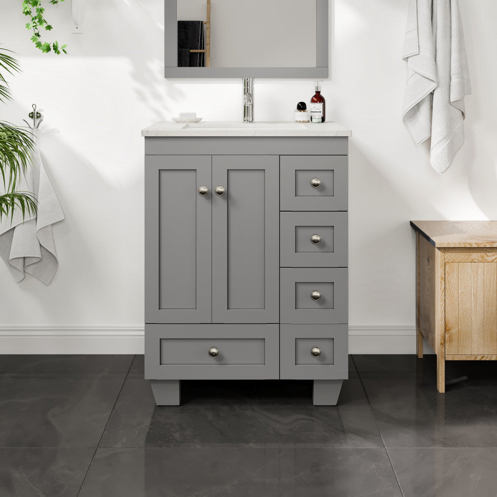 Eviva Happy 24" Gray, Quartz Top