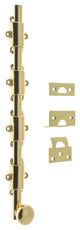 Genuine Solid Brass 36" Heavy Duty Surface Bolt, Polished Brass