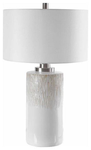 Uttermost 26354-1 Georgios 29" Tall Vase Table Lamp - Aged White