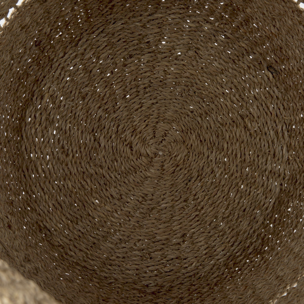 Set of Two Woven Wicker Storage Baskets