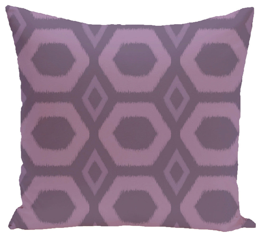 Hugs And Kisses Geometric Print Pillow, Sachet, 18"x18"