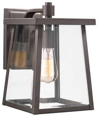 Gabriel 1-Light Rubbed Bronze Outdoor Wall Sconce 12"