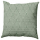 Lifeflor Diamond Decorative Throw Pillow, Muted Green, 20"x20"