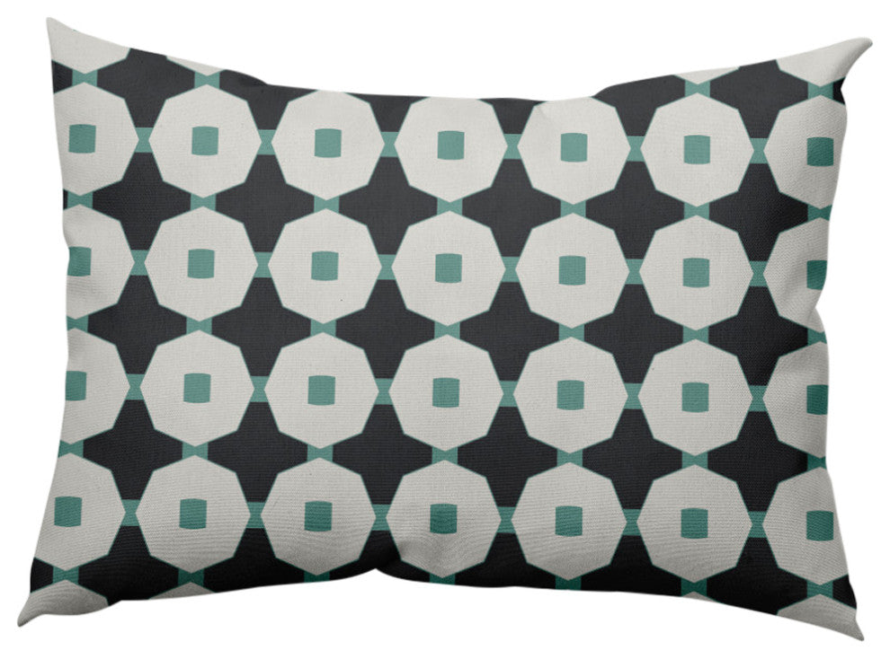 Button Up Decorative Throw Pillow, Pepper, 14"x20"