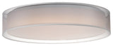 Maxim 10237 Prime 25"W LED Flush Mount Drum Ceiling Fixture - White Organza
