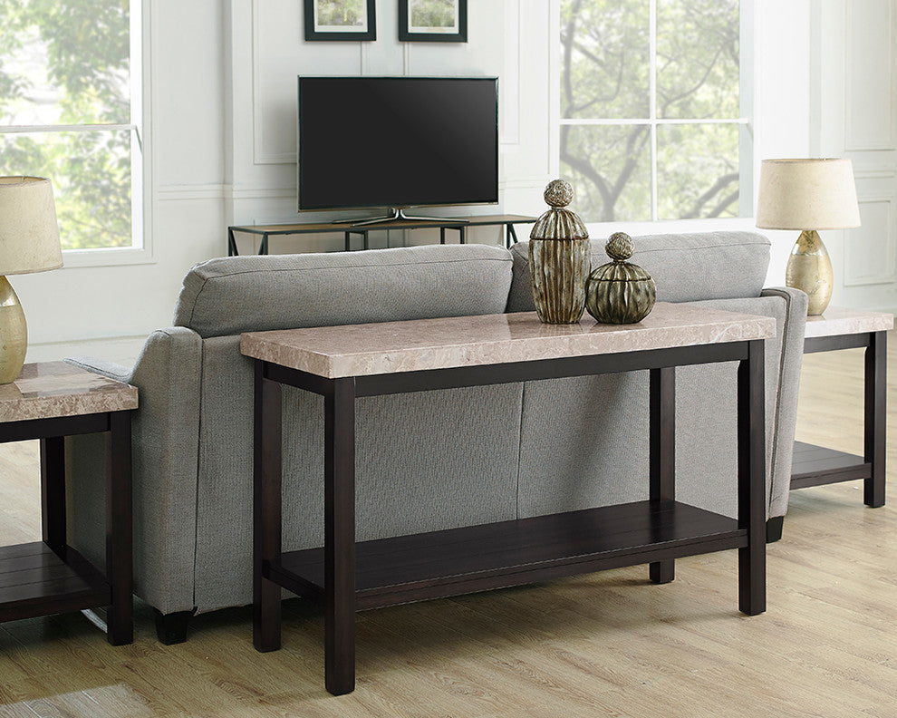 Picket House Furnishings Caleb Sofa Table w/ Marble Top