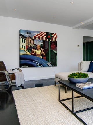 "Dripping Cones" Painting Print on Canvas by Stevan Dohanos