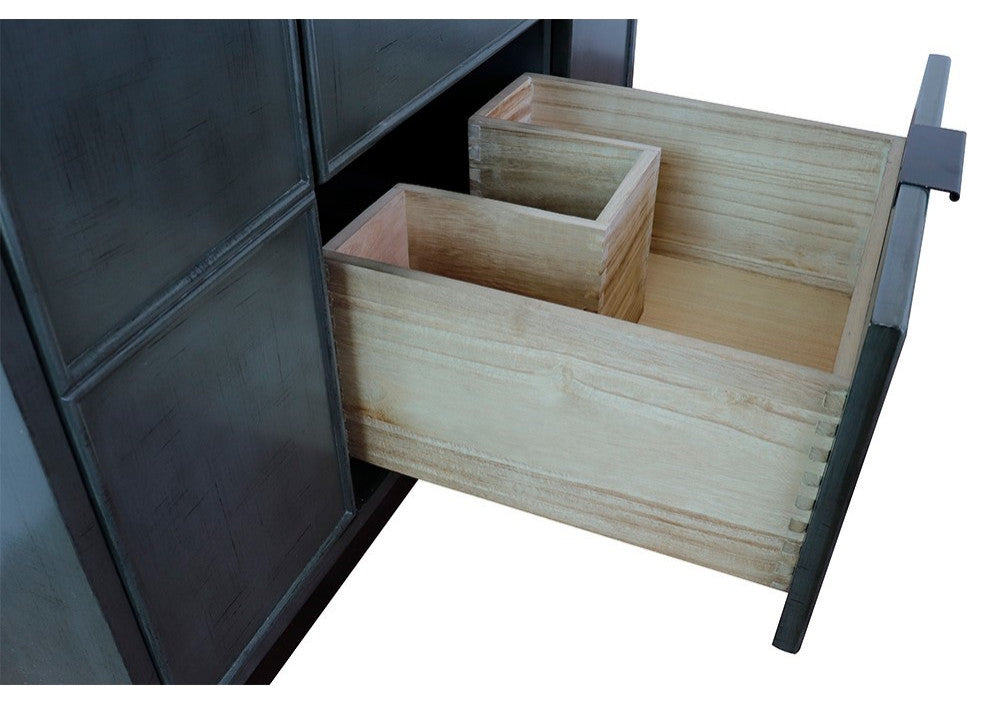 36" Single Vanity, Linen Gray Finish - Cabinet Only
