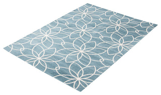 Aqua Terali Area Rug, Turquoise, 6'x9'