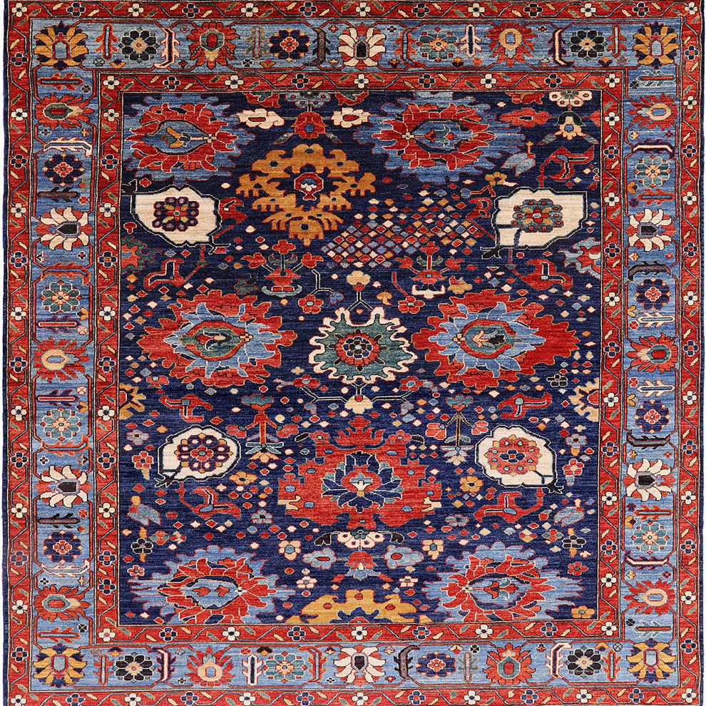 Ahgly Company Indoor Square Mid-Century Modern Area Rugs, 3' Square