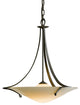 Antasia Pendant, Dark Smoke Finish, Sand Glass