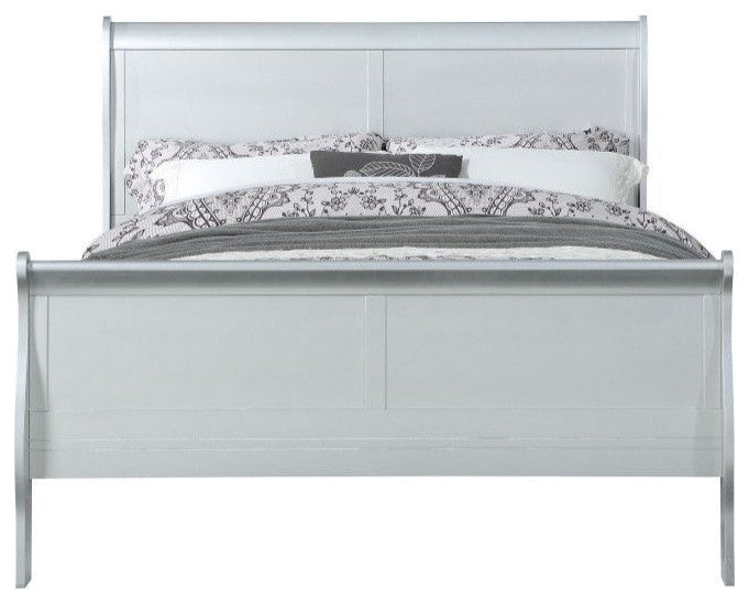 ACME Louis Philippe Twin Bed, Platinum
