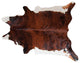 Pergamino Brindle White Belly Cowhide Rug, Large