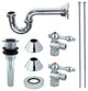 Kingston Brass Plumbing Sink Trim Kitchen With Drain and P Trap, Polished Chrome
