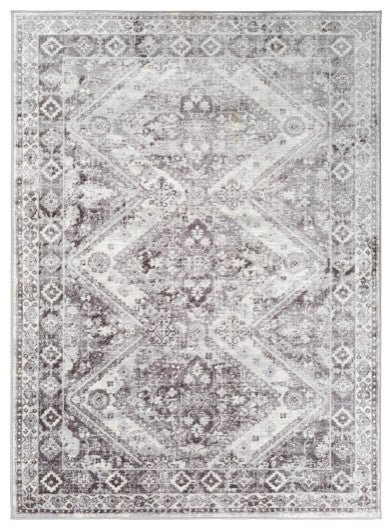 Surya Wanderlust WNL-2316 8'10"x12'4" Rug, Silver Gray/White