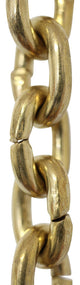Brass Small Round Chandelier Chain, 3', Polished Brass, U17