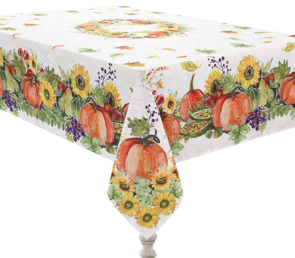 Laural Home Cornucopia Harvest 70" X 144" Tablecloth
