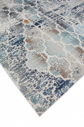 Noori Rug Low-Pile Todd Ivory/Blue Rug