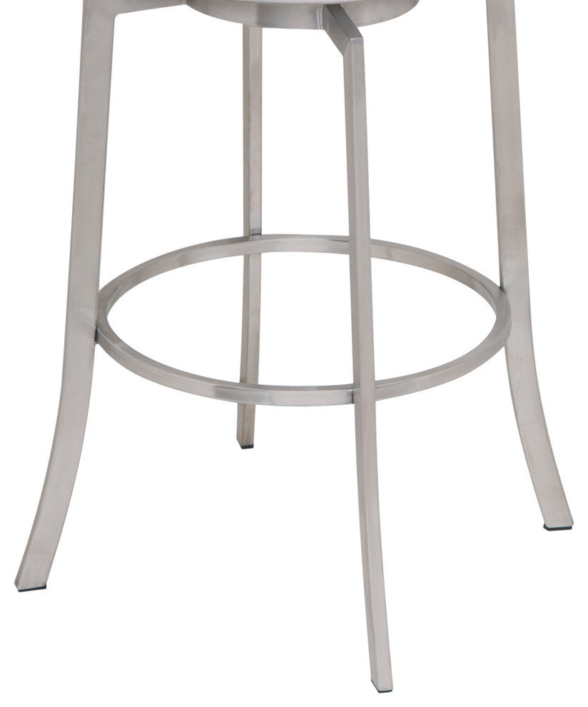 Viper White PU Upholstery Stool, Counter Height