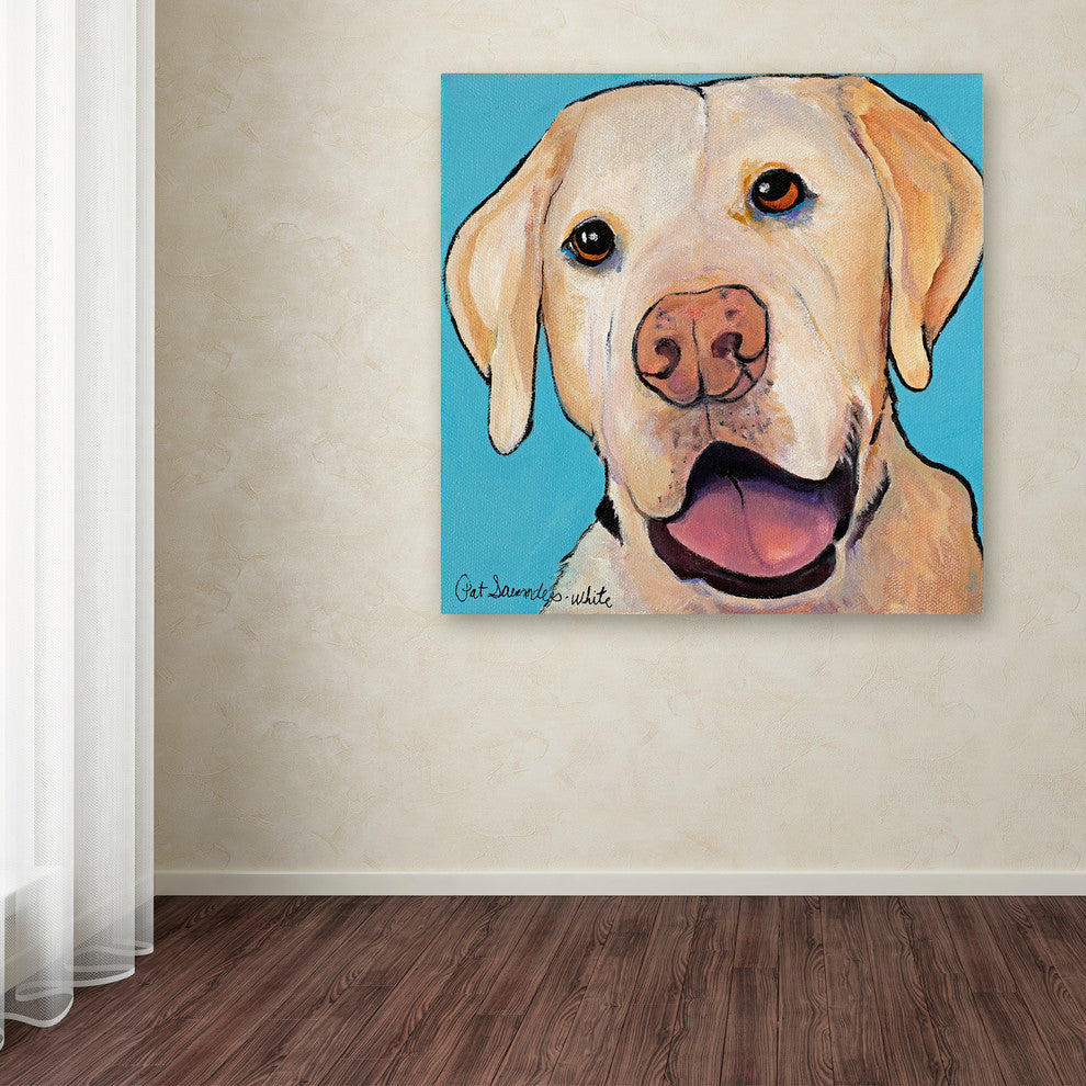 Pat Saunders-White 'Lucky Dog Canvas Art, 24"x24"