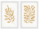 Golden Seaweeds Diptych, Set of 2, 12x18 Panels