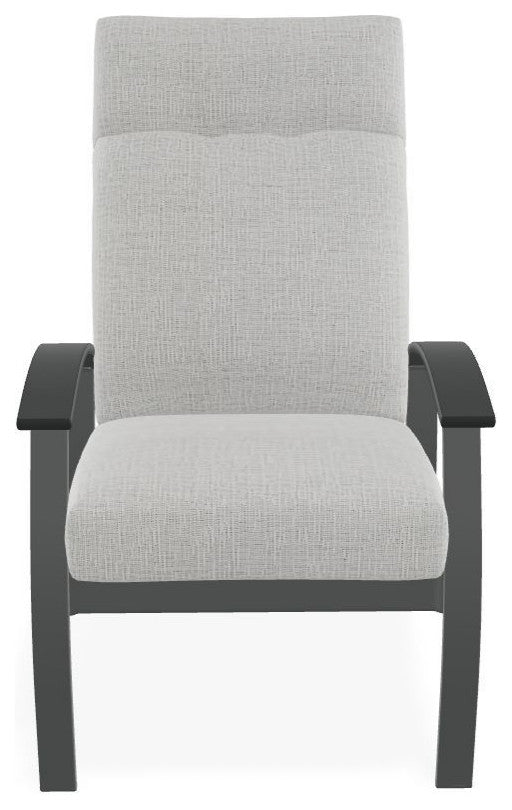 Belle Isle Cushion Outdoor Armchair, Grasscloth Cloud/Graphite