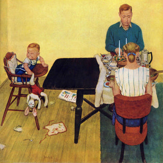 "Dinner for Two" Painting Print on Canvas by Jack Welch