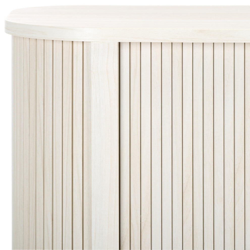 Safavieh Tealla Sideboard/Media Stand, Bleached White/Gold