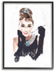 Fashion Model Glam Girl Figure Painting, 24"x30"