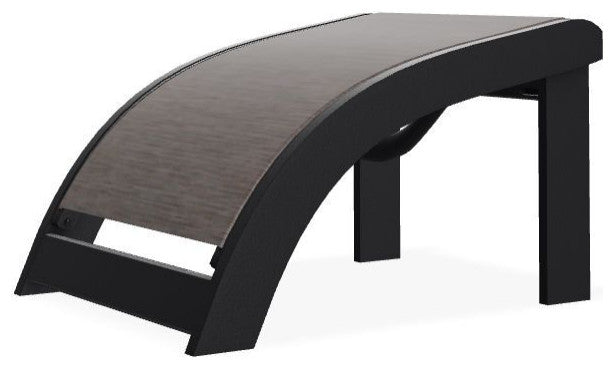 Adirondack Sling Outdoor Ottoman, James/Black