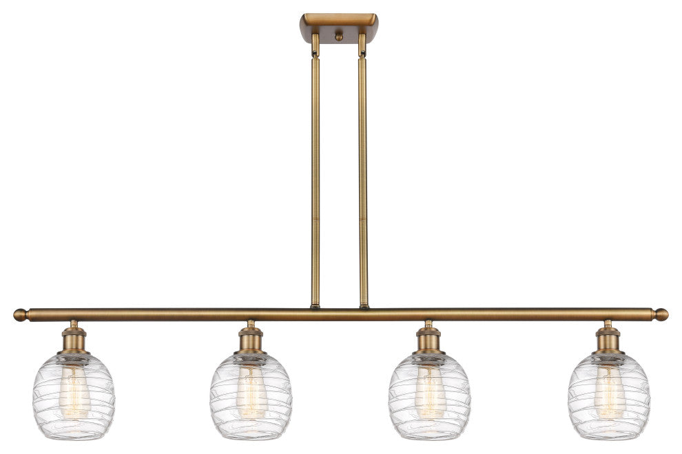Innovations 516-4I-BB-G1013 4-Light Island Light, Brushed Brass