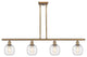 Innovations 516-4I-BB-G1013 4-Light Island Light, Brushed Brass
