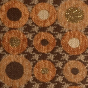 Pillow Decor - Houndstooth Spheres Throw Pillow, Orange, 12" X 20"