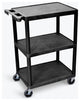 Luxor 3-Shelf Black Cart