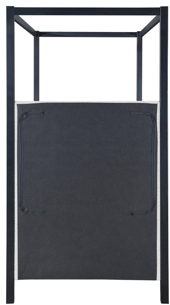 Kelly Boucle Fabric Upholstered Bed, Cream, Twin