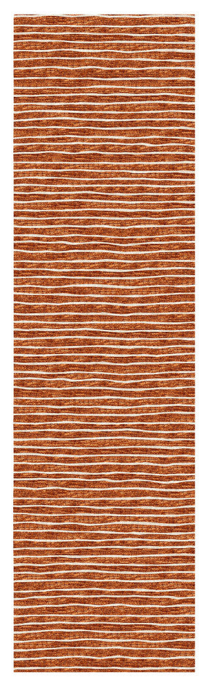 Indoor/Outdoor Laidley LA1 Paprika Machine Washable 2'3" x 10' Rug