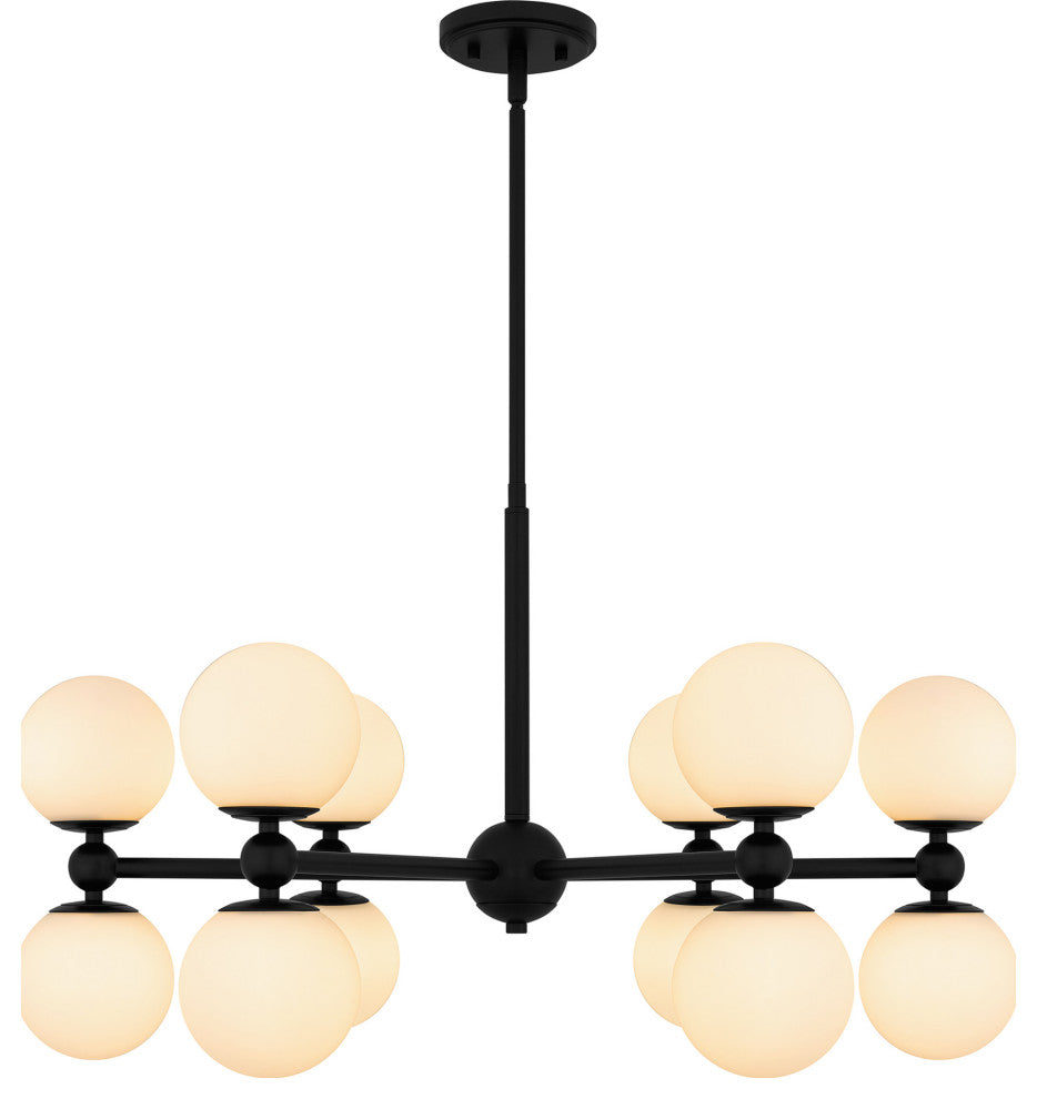 Quoizel PCELS5031 Elser 12 Light 31"W Chandelier - Brushed Nickel