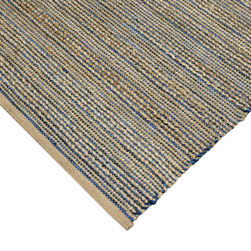 Naturals Sinclair Area Rug, Navy, 2' x 3', Striped