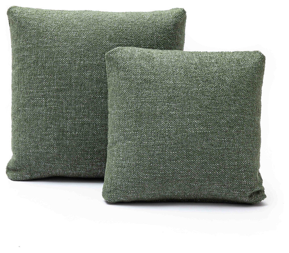 Malolo Pillow, Green Basketweave, 20"