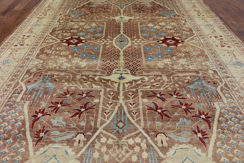 Oriental Peshawar Hand Knotted Rug 9'x12', P2560