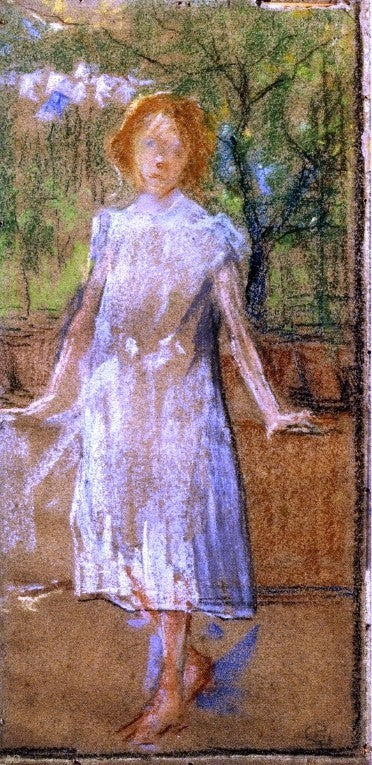 Giovanni Sottocornola Girl in a White Dress Wall Decal