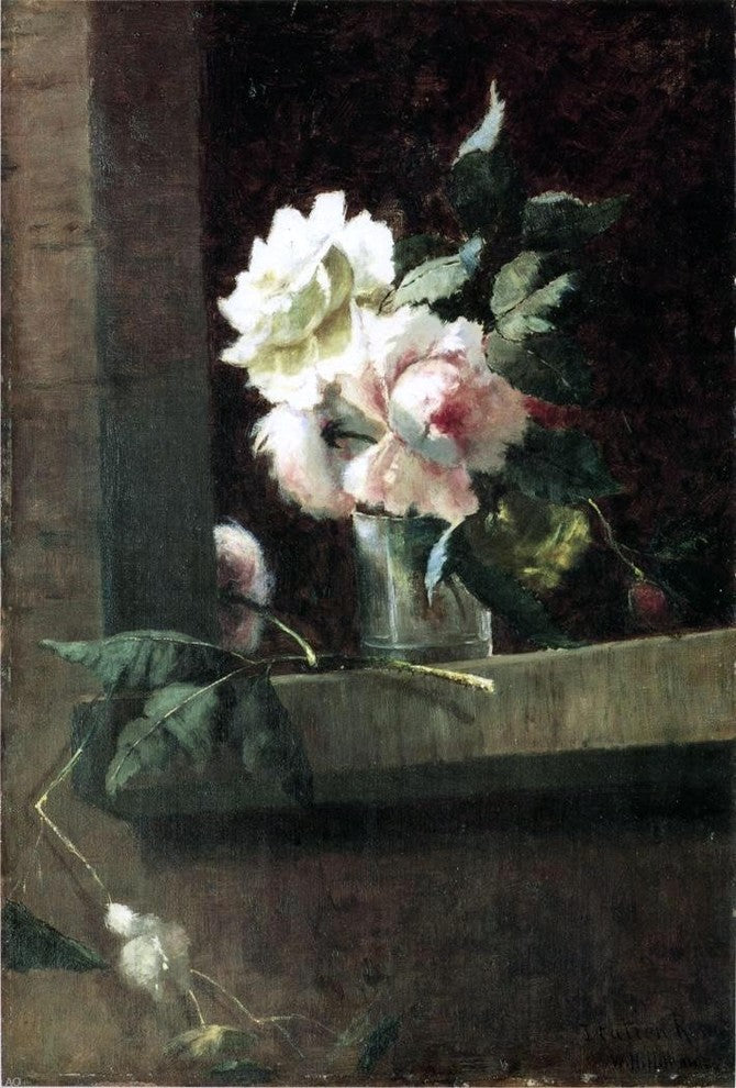William Henry Hilliard Italian Roses, Gallery Wrapped Canvas Print, 18"x27"